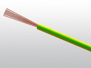 Przewód instalacyjny H05V-K (LgY) 0,5 żółto-zielony /100m/