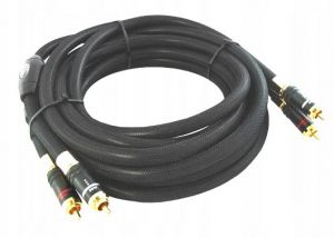 Kabel 2 x RCA 3m MRS-106 OCC HiFi 13mm z filtrem