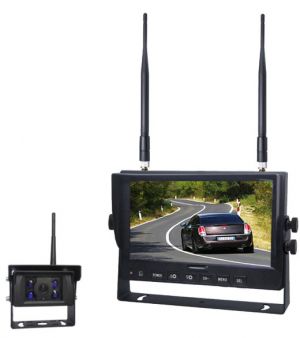Bezprzewodowy cyfrowy zestaw kamera cofania 4 IR z AUDIO + Monitor 7 DVR 12v/24v