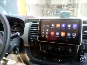 Montaż radia 2 din na androidzie, BT Renault Trafic 2015 + kamera światło stop