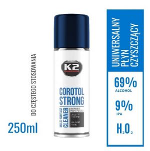 K2 COROTOL STRONG 250ml Płyn czyszczący alkohol 69% + 9% IPA