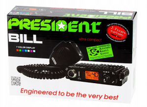 RADIO CB PRESIDENT BILL ASC AM/FM 12V + USB